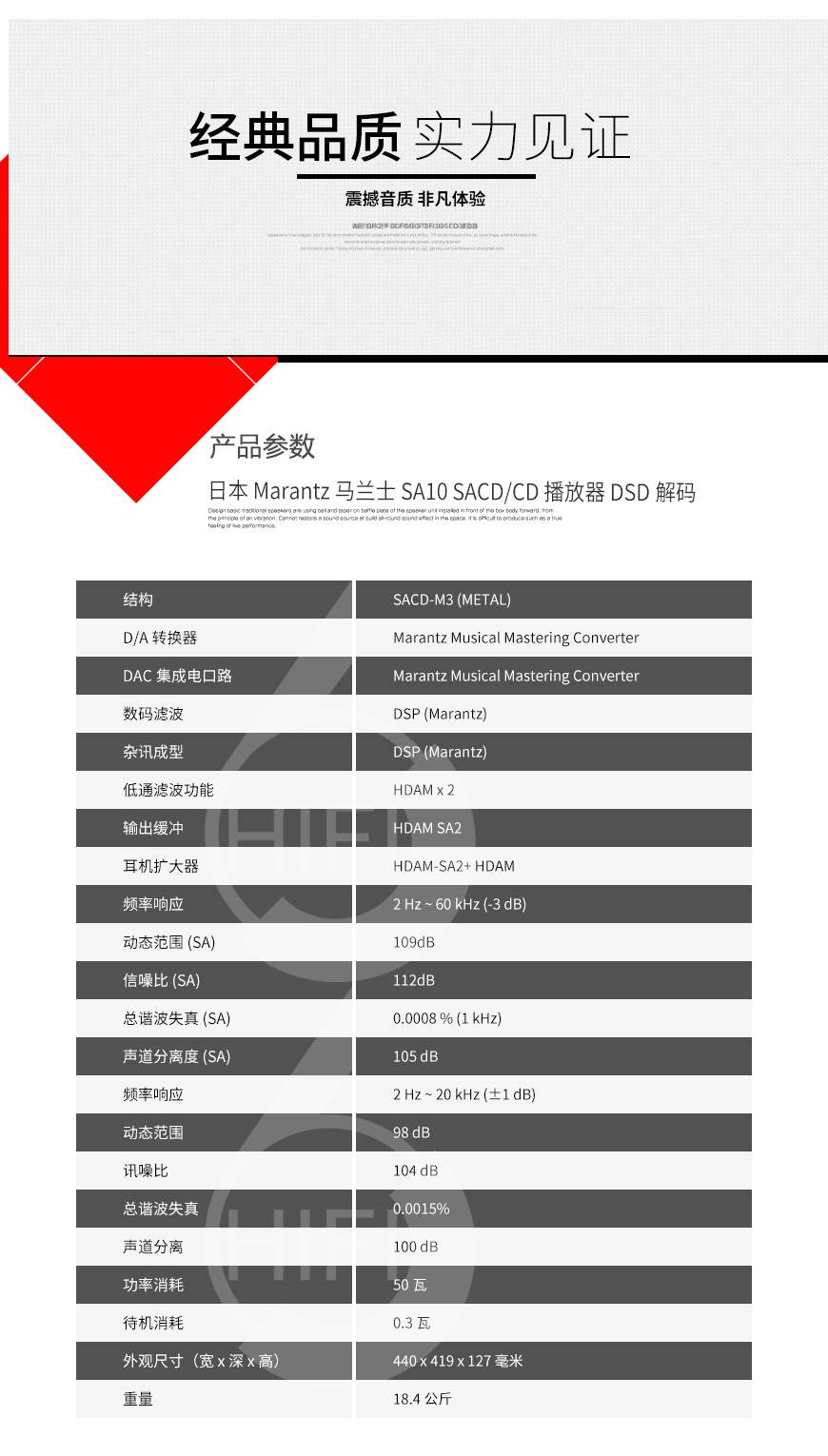 Marantz SA10,馬蘭士 SA10 CD/SACD播放器,馬蘭士CD機