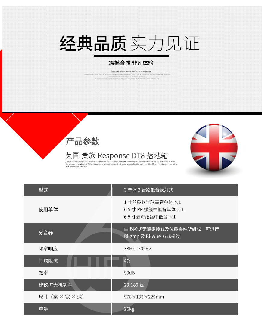 貴族Response DT8,ProAc Response DT8,貴族音箱
