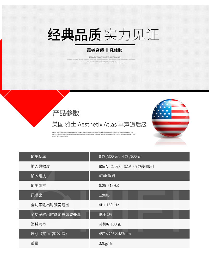 Aesthetix Atlas 單聲道后級,Aesthetix Atlas 后級,雅士Atlas 單聲道后級