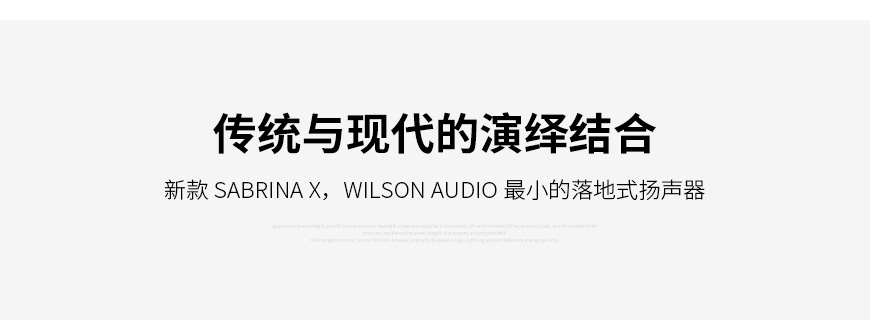 美國 威信 Wilson Audio Sabrina X 落地箱,威信 Sabrina X 落地箱,美國 Wilson Audio Sabrina X,美國 威信