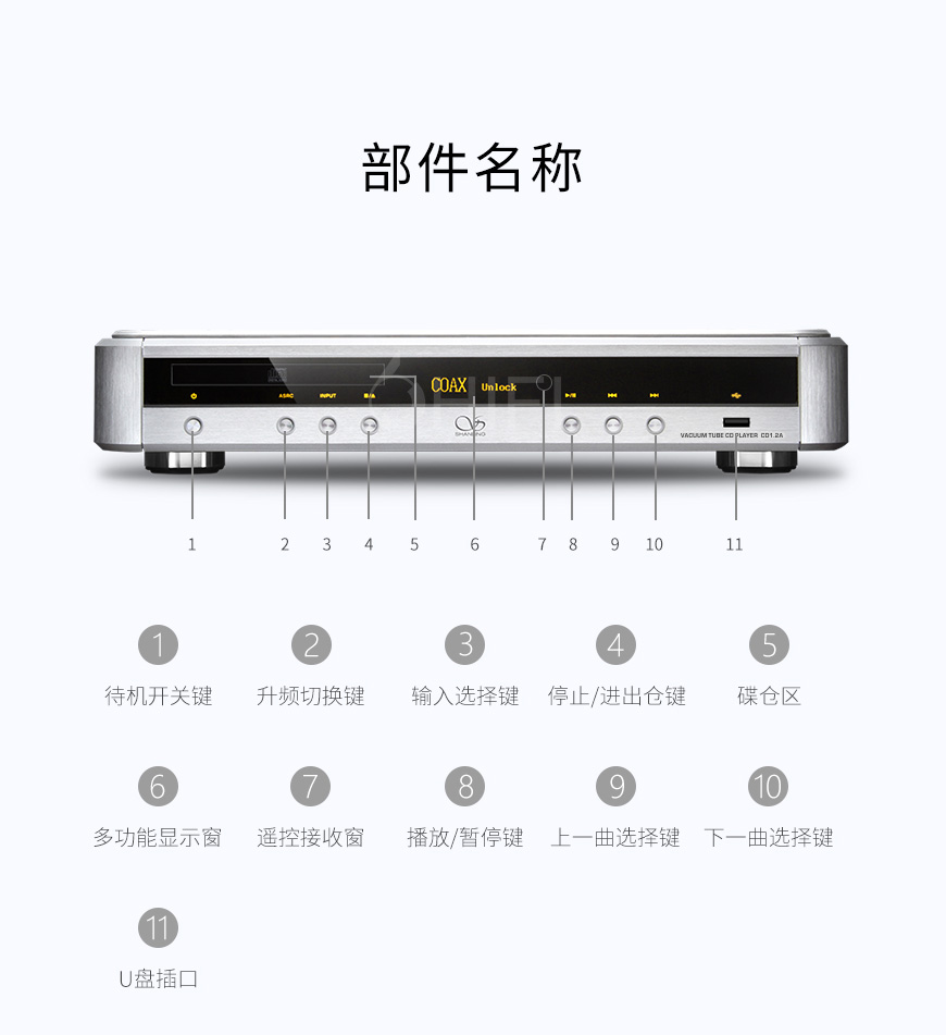 中國 山靈 SHANLING CD1.2A 電子管CD機,山靈 CD1.2A 電子管CD機,中國 SHANLING CD1.2A,中國 山靈