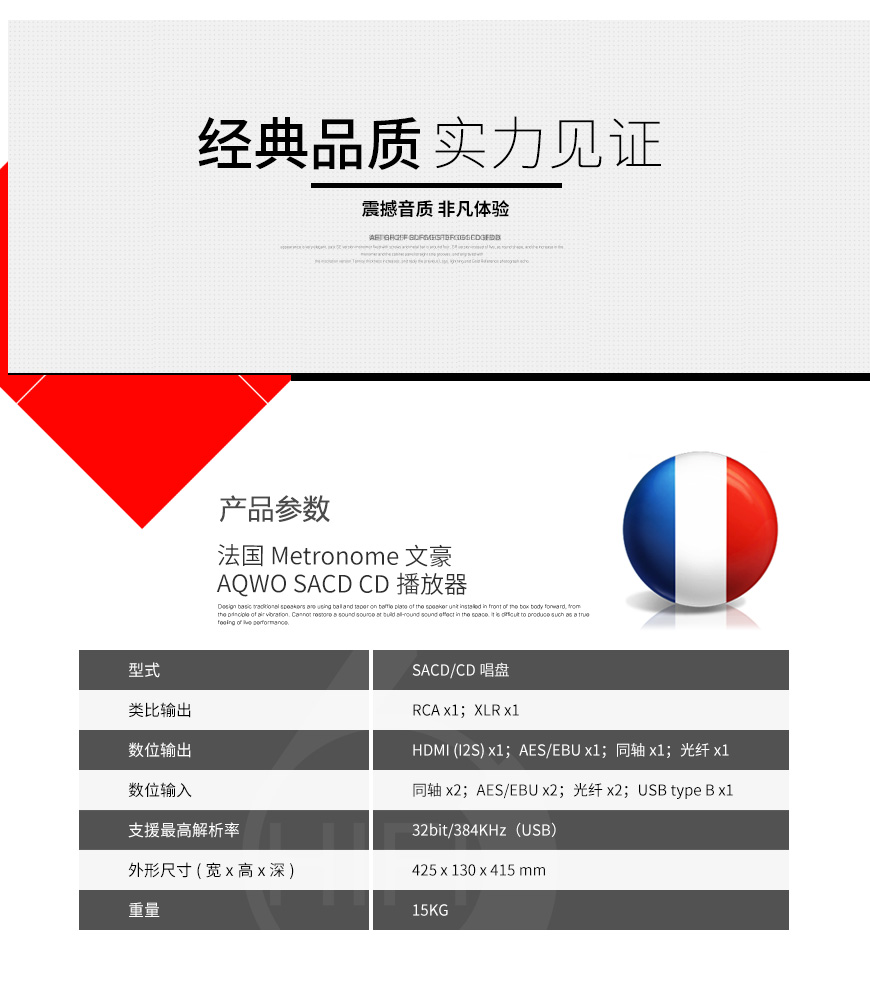 法國,Metronome 文豪,Metronome,文豪,AQWO SACD,SACD,CD,播放器,CD機