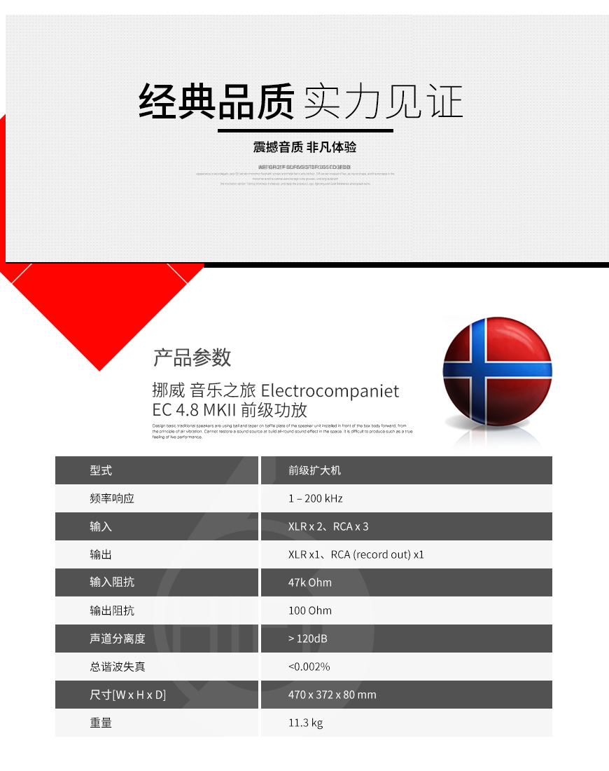 挪威,音樂之旅Electrocom paniet,音樂之旅,Electrocompaniet,EC 4.8 MKII,前級功放,前級,功放